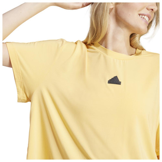 Adidas Γυναικεία κοντομάνικη μπλούζα City Escape Loose Crop Tee